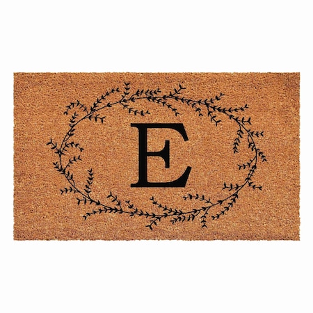 Calloway Mills Monogram Door Mat, Black, Natural, 24 in W x 36 in L 108362436E
